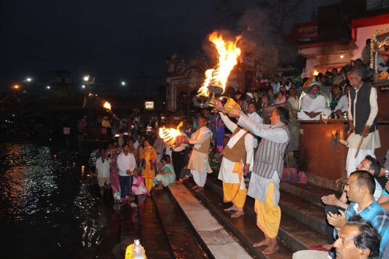 Watch a festival in Varanasi India