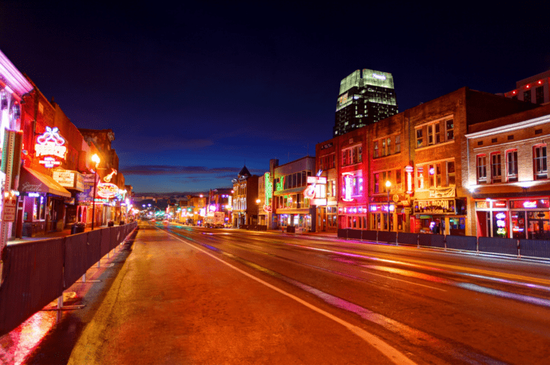 Honky Tonk Highway, Broadway Nashville TN after dark